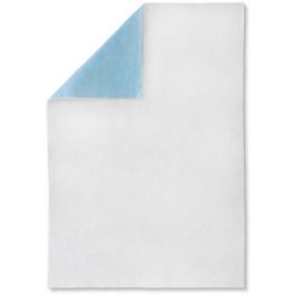 Tapis de sol antidérapant en lin moucheté bleu et blanc - Texture