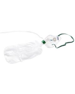 Mascarilla de oxígeno pediátrica alargada de alta concentración sin semireinhalación Hudson con tubo