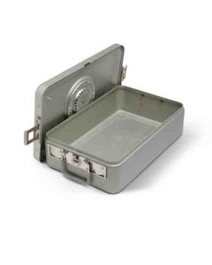 Steriset® Three-Quarter-Size Flat-Bottom Container with Aluminium Lid