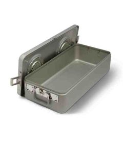 Steriset® Full-Size Flat-Bottom Container with Aluminium Lid