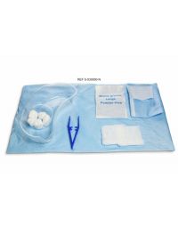 Catheter Exchange Set 3 with Nitrile Gloves and Kidney Dish - S-030000-N