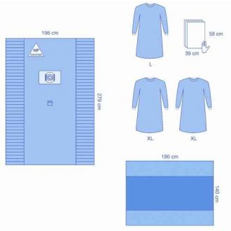 Trousse d'ophtalmologie Advanced - avec casaques