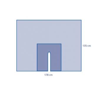 Eclipse® Reinforced Split Drape with Adhesive