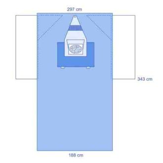 Eclipse® Craniotomy Drape with Pouch