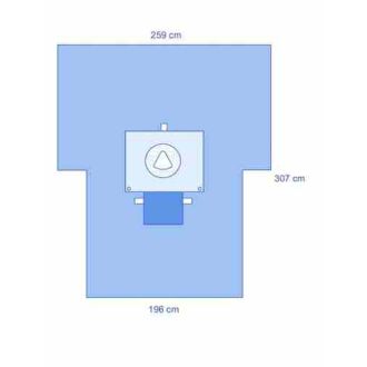OPS™ Advanced C-Section Drape with Pouch and Fenestrated Incise Film