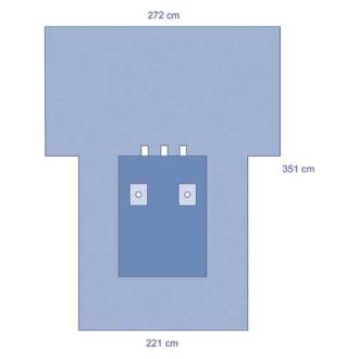 OPS™ Advanced Reinforced Bilateral Extremity T-Drape
