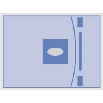 Invisishield Clear Ophthalmic Drape with Aperture Pouch