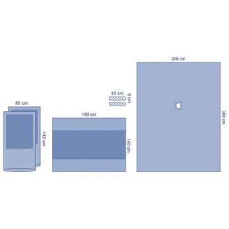 OPS™ Essential ENT Fenestrated Pack with Mayo Stand Cover