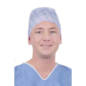 OP-Haube, Cluster Keyback (herkömmliches Stirn Design), mit Bändern