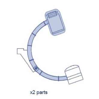 Half-Coverage Siemens C-Arm Cover Set with Clips