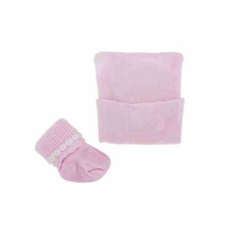 Infant Caps and Booties Set