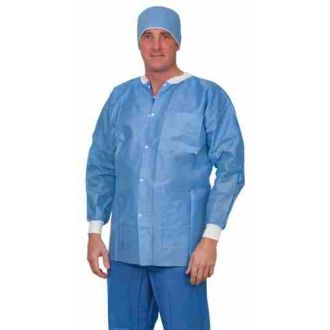 Essential Disposable Warm-up Jacket Blauw met Lange Mouwen