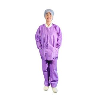 Essential Disposable Purple Long-Sleeve Warm up Jacket