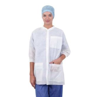 Essential Disposable Warm-up Jacket met Driekwart Mouwen