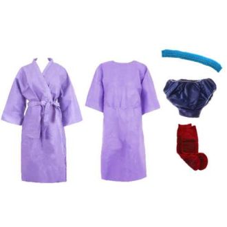 Advanced Ambulatory Care Purple Patient Kit with Slippers Socks