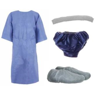Kit patient standard de chirurgie ambulatoire avec surchaussures et sous-vêtement