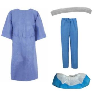 Standard Ambulatory Care Patient Kit with Shoe Covers and Pants