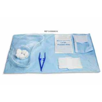 Set n°3 per la Sostituzione del Catetere con Guanti in Nitrile e Bacinella Reniforme