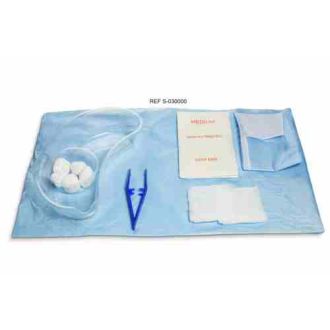 Set n°3 per la Sostituzione del Catetere con Guanti in Lattice e Bacinella Reniforme