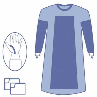 OPS Essential Poly Verstevigde Chirurgische Jas met Duimlussen