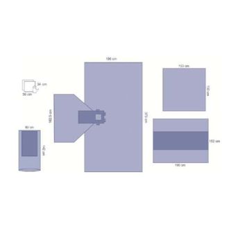 OPS™ Advanced Reinforced Hand Drape Pack with Mayo Stand Cover