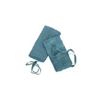 Compresses de laparotomie vertes, radio-détectables, 4 plis et avec lacet