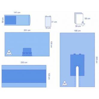 OPS™ Ultimate Schlitztuch-Set 2, verstärkt, mit Instrumententischbezug