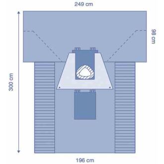 OPS™ Ultimate C-section Drape with U-Pouch and Fenestrated Incise Film