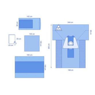 OPS™ Ultimate C-Section Pack with Opened Incise Film and Mayo Stand Cover