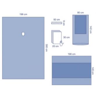 OPS™ Ultimate ENT Fenestrated Drape Pack with Mayo Stand Cover