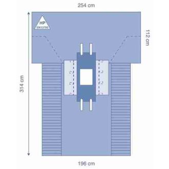 Campo de Laparoscopia OPS™ Ultimate com Suportes de Tubo