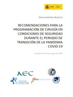 Recomendaciones programacion de Cirugia COVID19